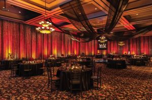 Dallas-Wedding-Draping-Lighting, Randy Ro Entertainment, Crystal curtains, Black Draping, Black Swag.jpg